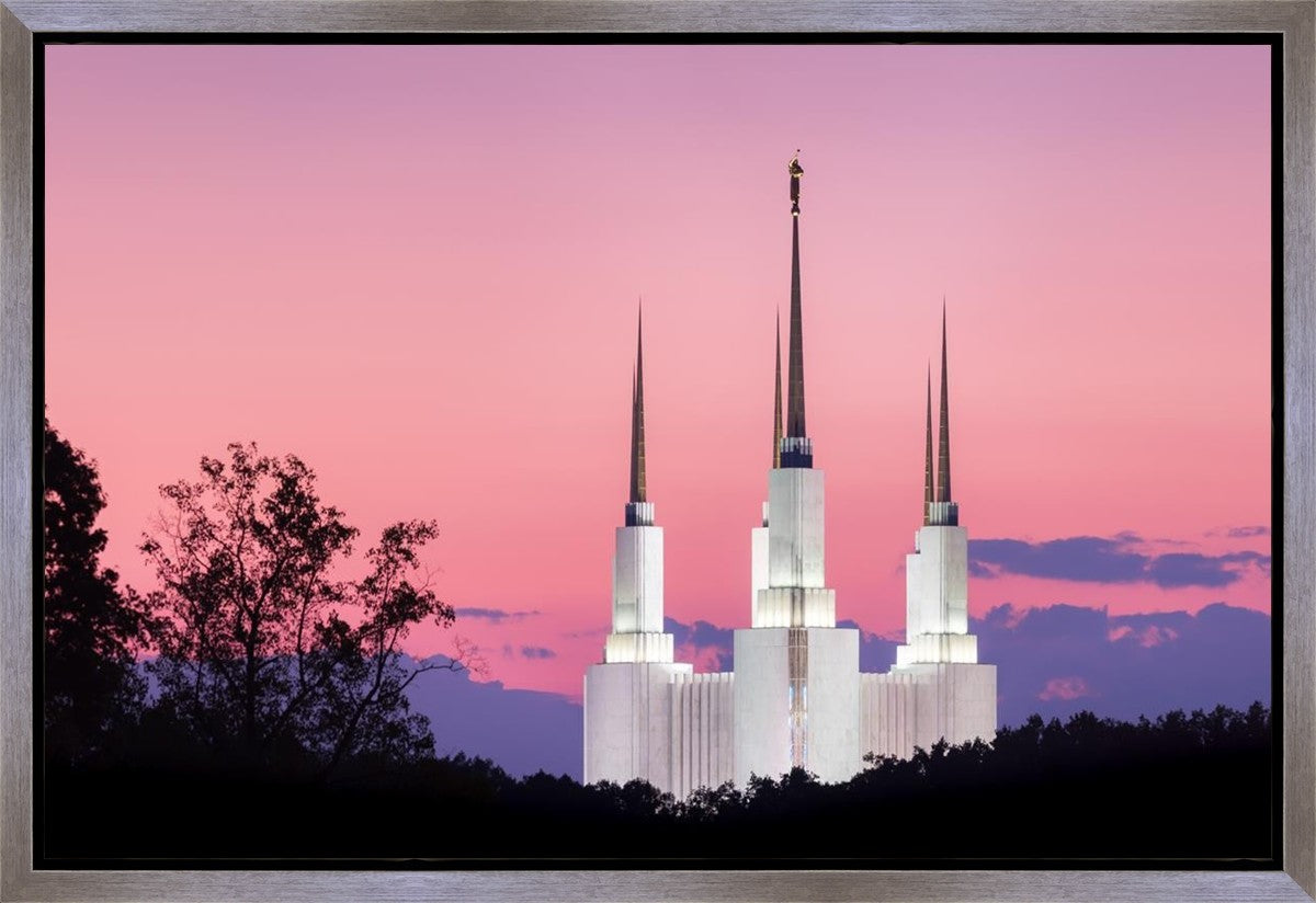 Washington DC Sunset Glow Panorama Gallery Wrap