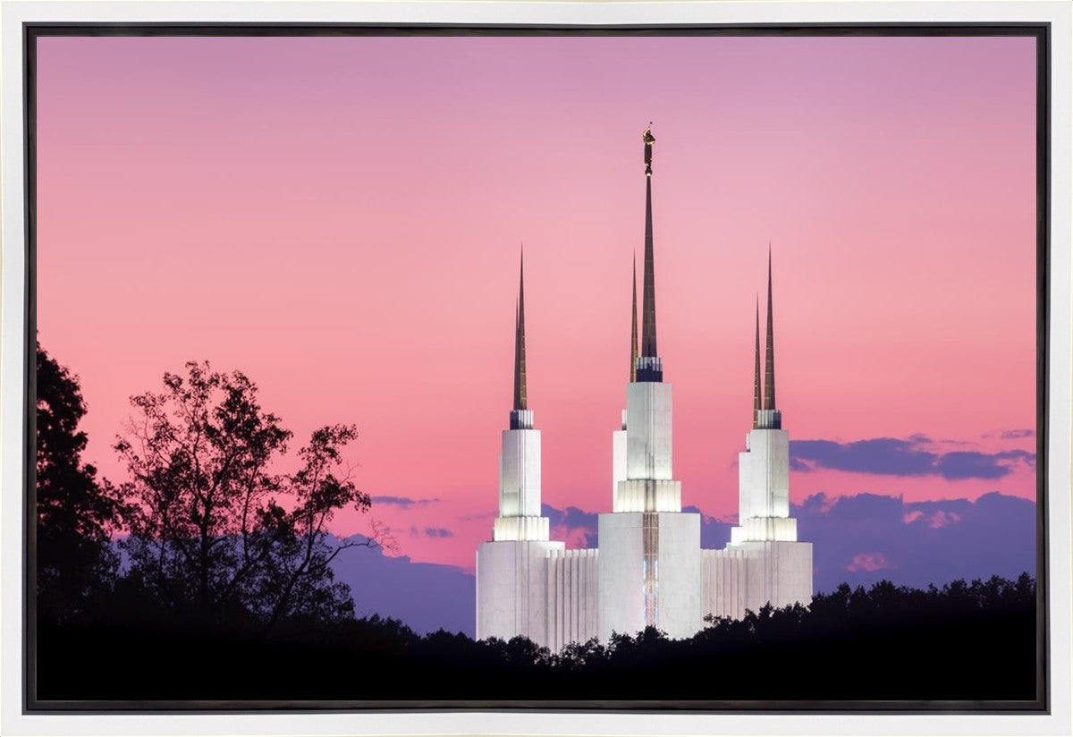 Washington DC Sunset Glow Panorama Gallery Wrap