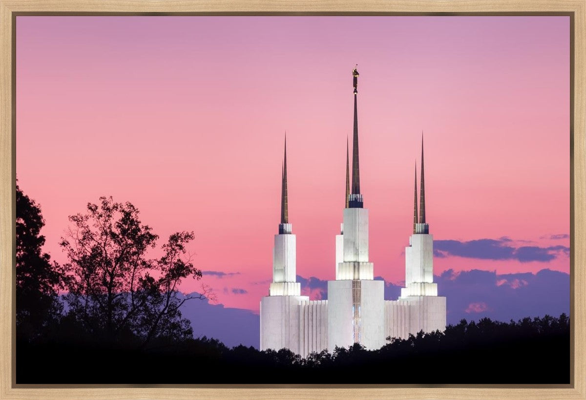 Washington DC Sunset Glow Panorama Gallery Wrap