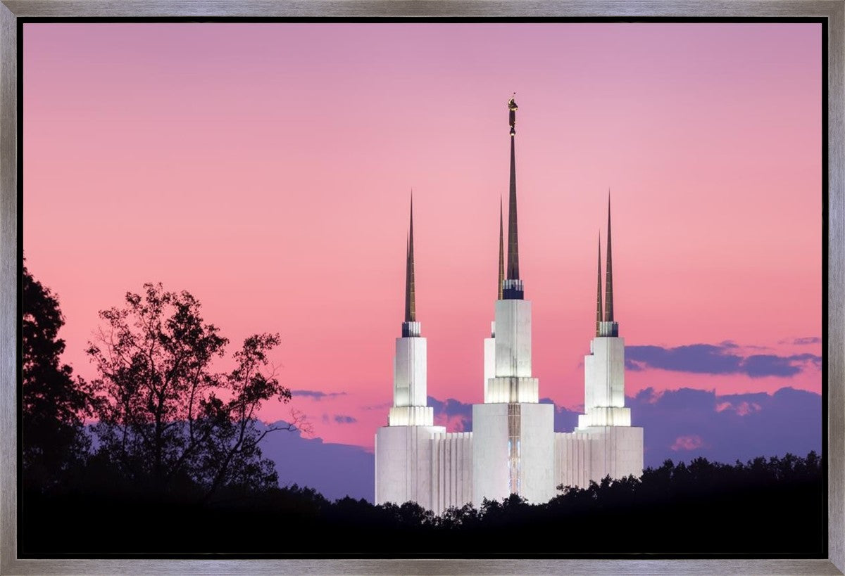 Washington DC Sunset Glow Panorama Gallery Wrap