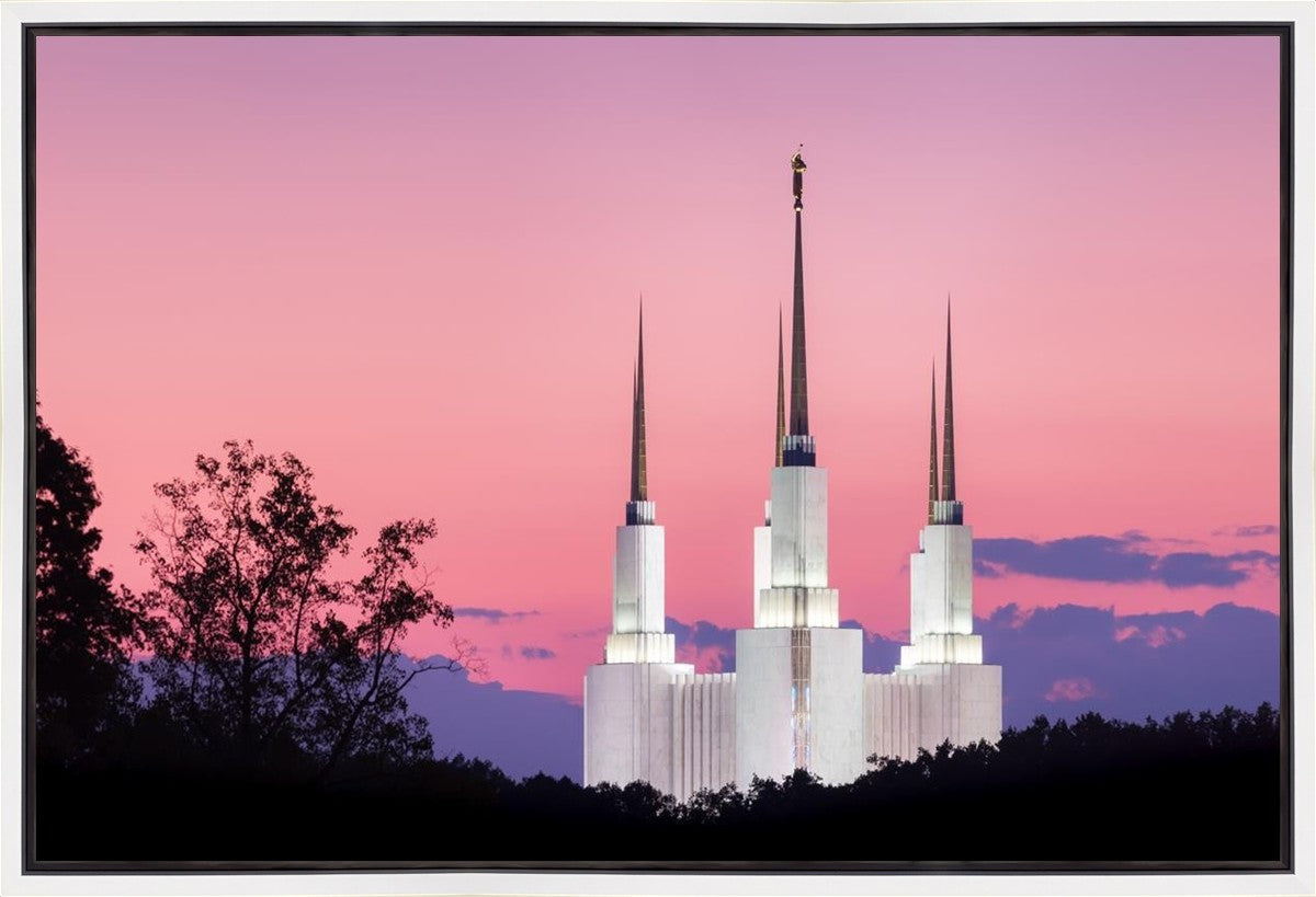 Washington DC Sunset Glow Panorama Gallery Wrap
