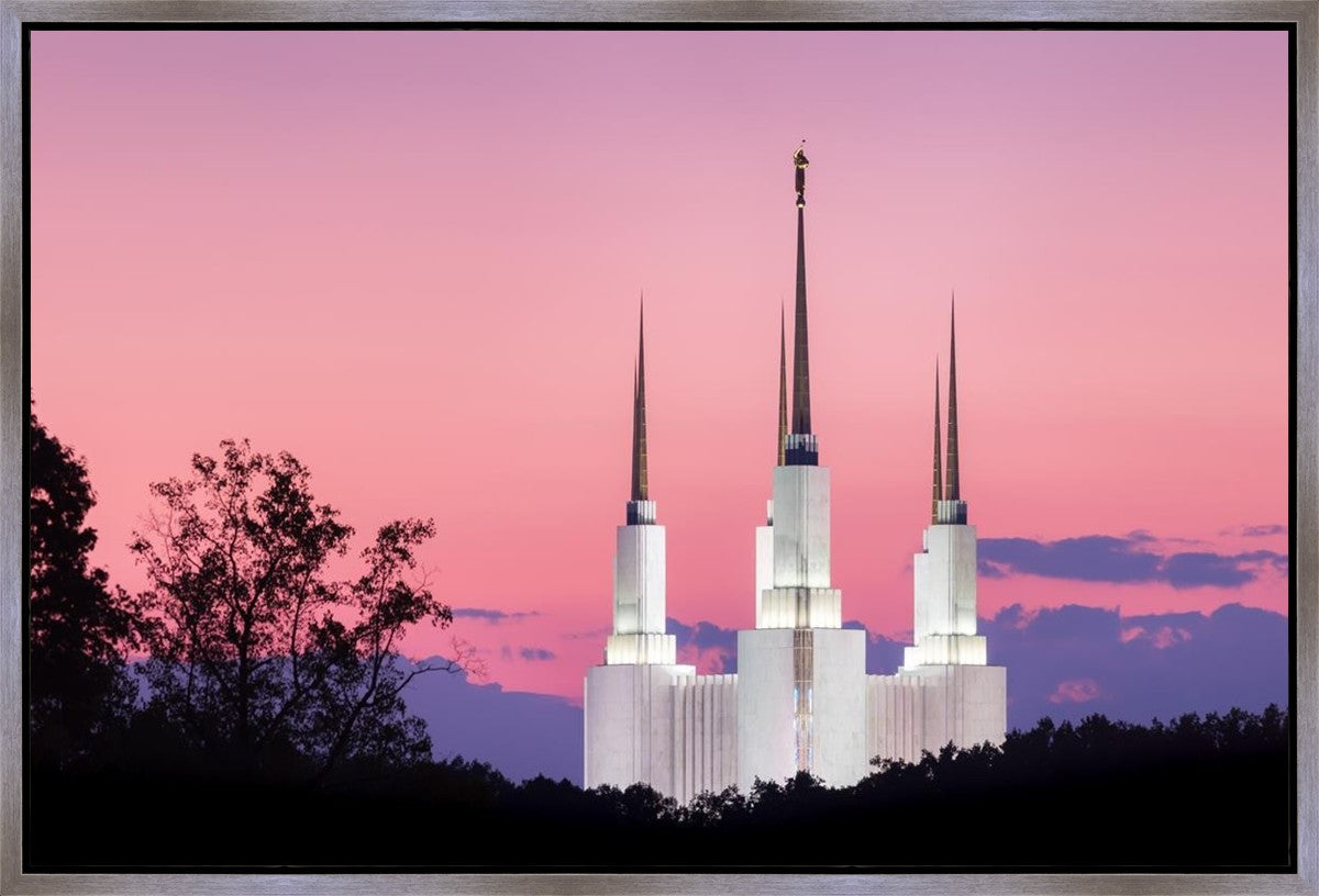 Washington DC Sunset Glow Panorama Gallery Wrap