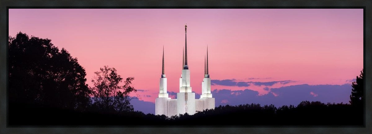 Washington DC Sunset Glow Panorama Gallery Wrap