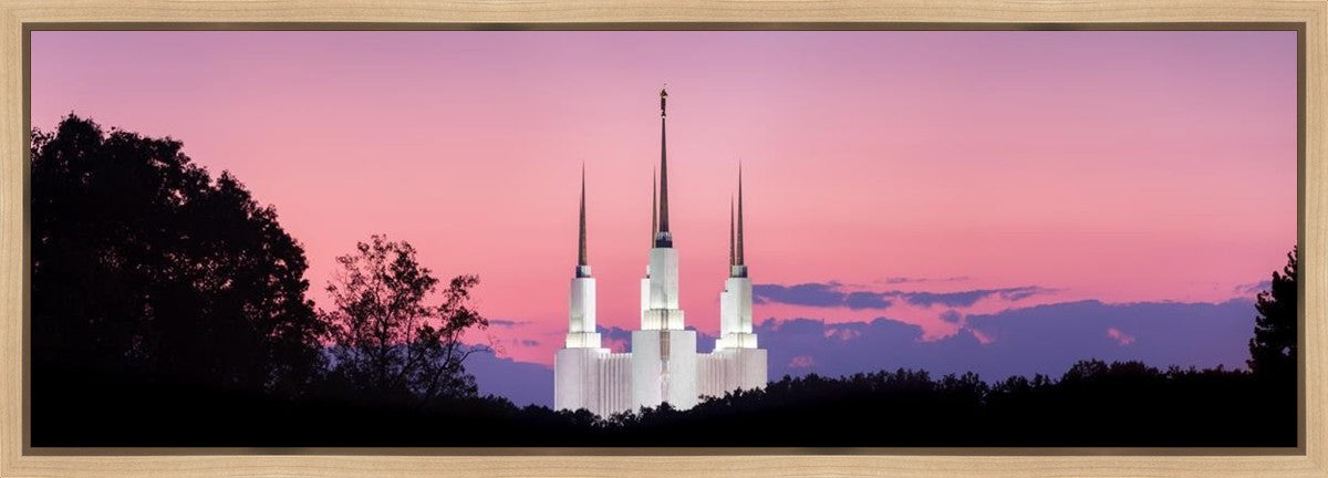Washington DC Sunset Glow Panorama Gallery Wrap