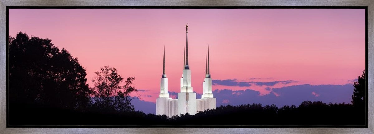 Washington DC Sunset Glow Panorama Gallery Wrap