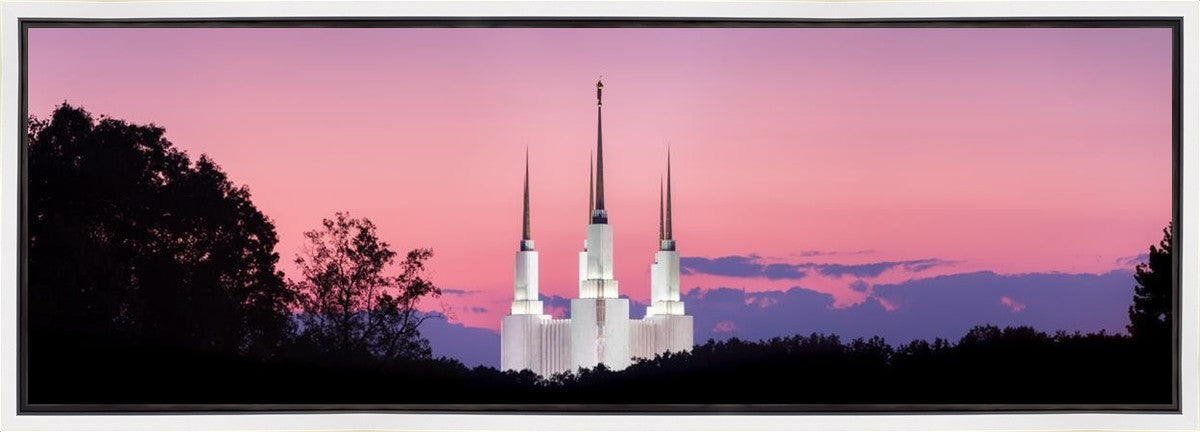 Washington DC Sunset Glow Panorama Gallery Wrap