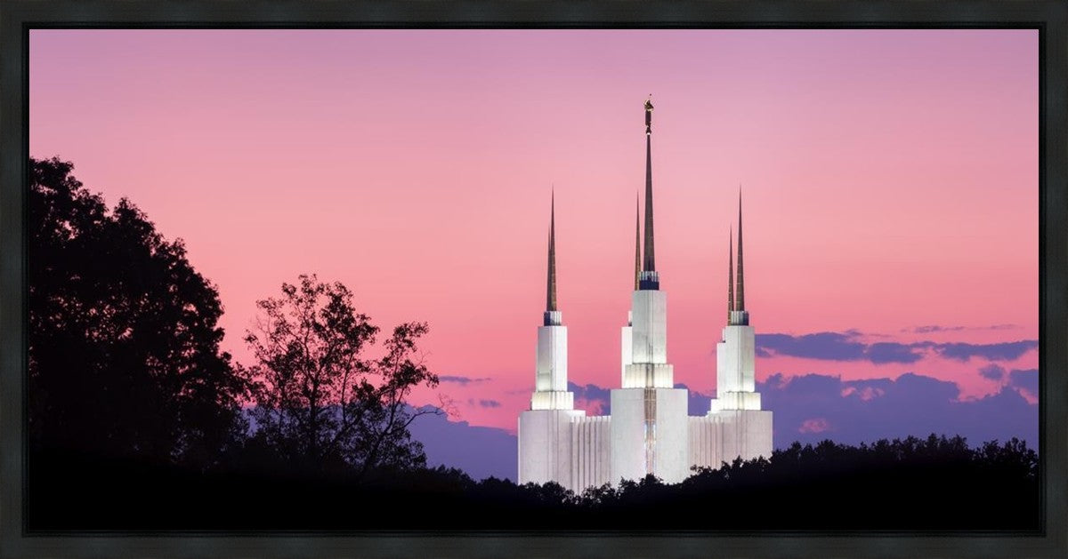Washington DC Sunset Glow Panorama Gallery Wrap