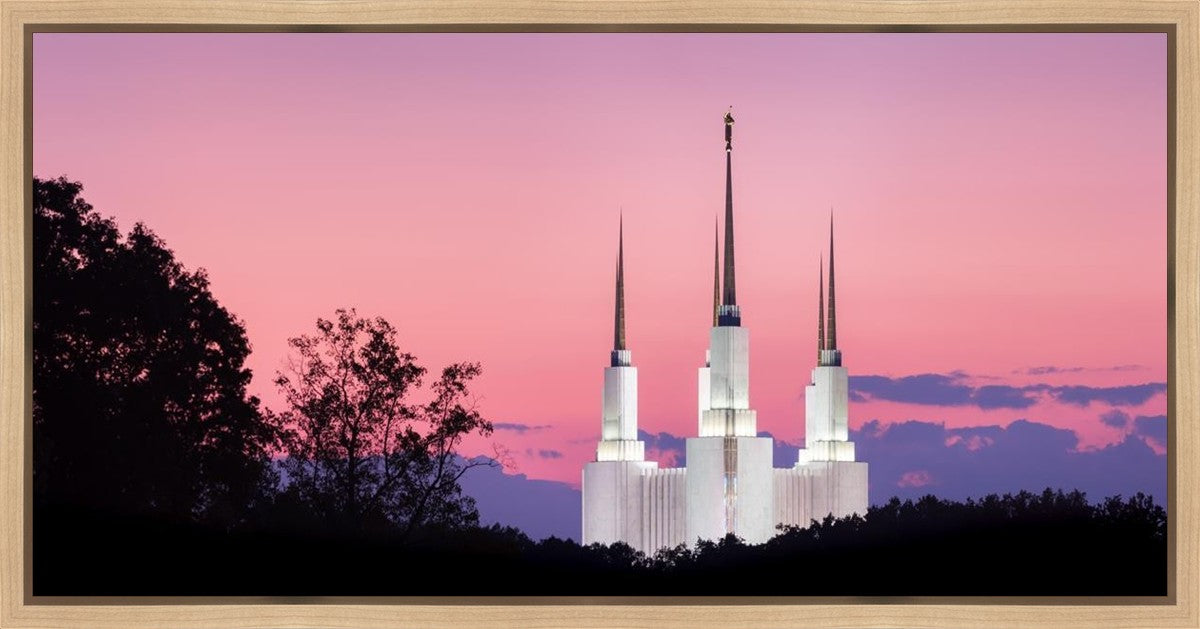 Washington DC Sunset Glow Panorama Gallery Wrap