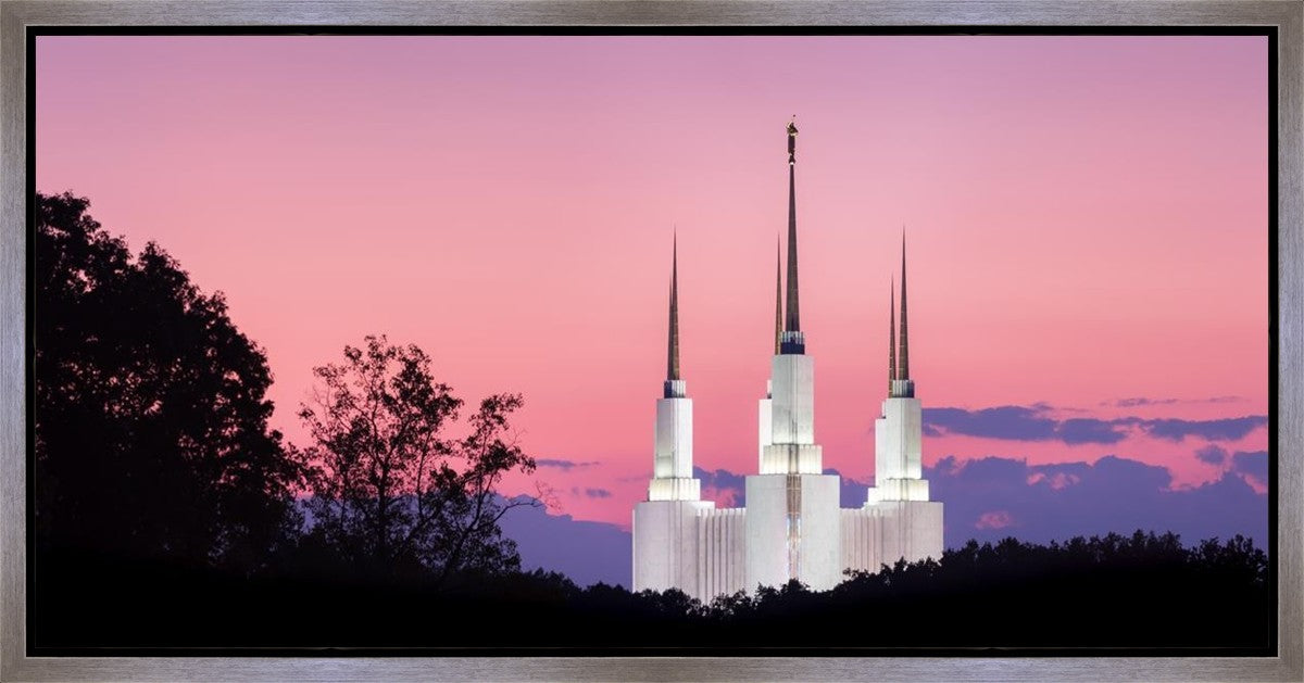 Washington DC Sunset Glow Panorama Gallery Wrap