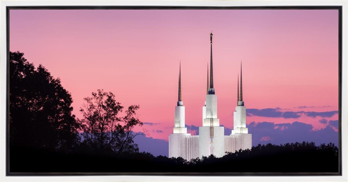 Washington DC Sunset Glow Panorama Gallery Wrap