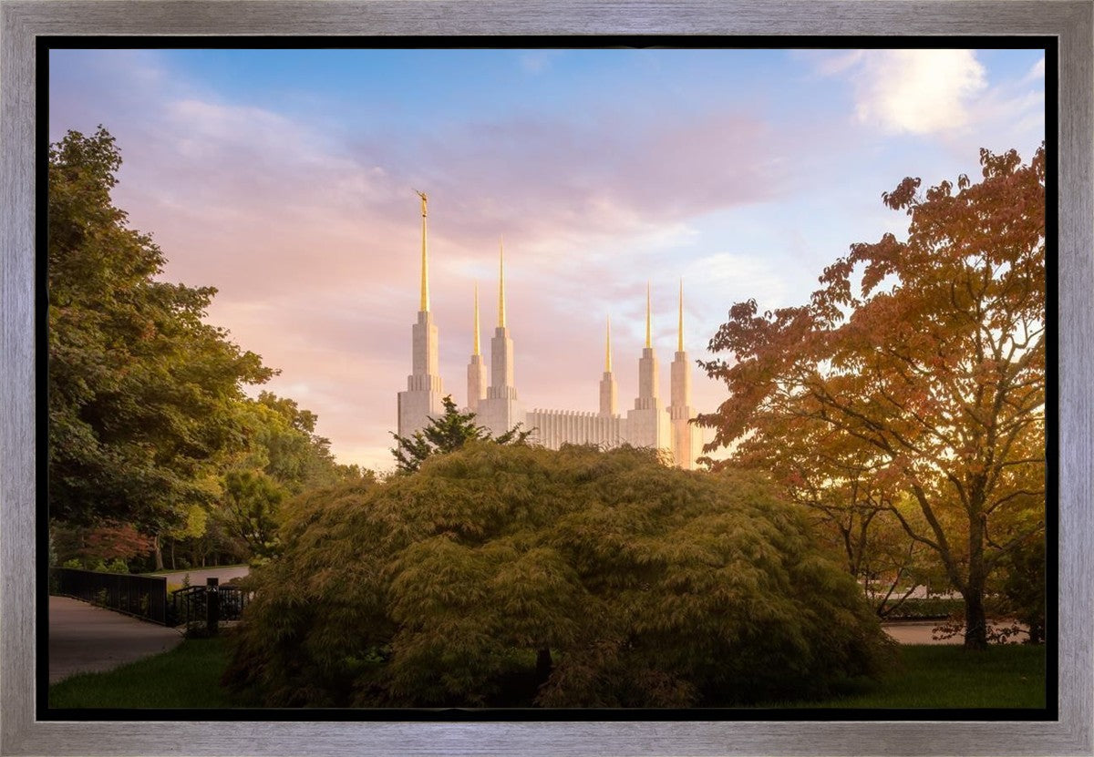 Washington DC Sunset Panorama Gallery Wrap
