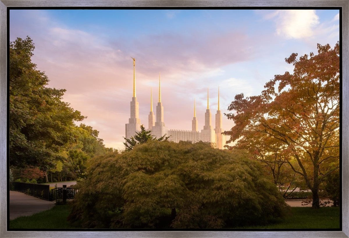 Washington DC Sunset Panorama Gallery Wrap