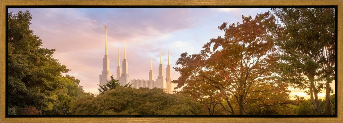 Washington DC Sunset Panorama Gallery Wrap
