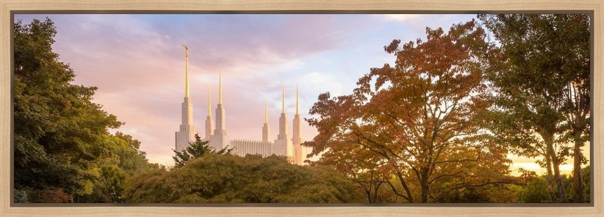 Washington DC Sunset Panorama Gallery Wrap