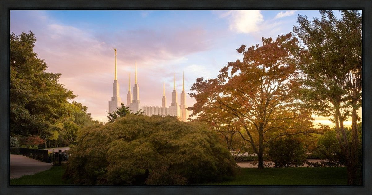 Washington DC Sunset Panorama Gallery Wrap