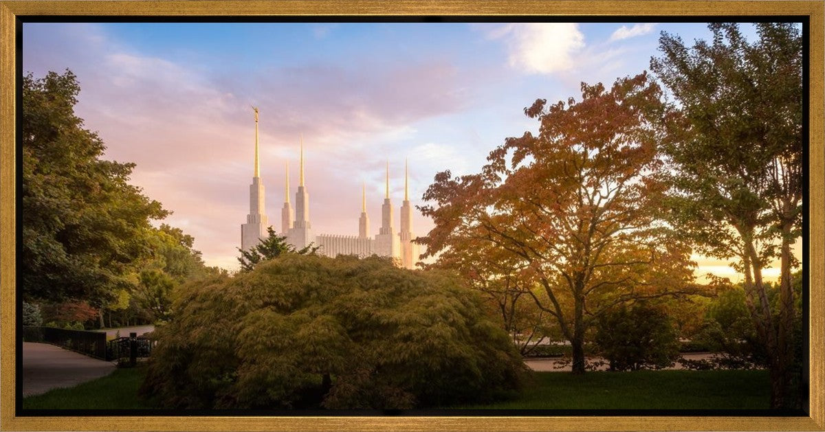 Washington DC Sunset Panorama Gallery Wrap