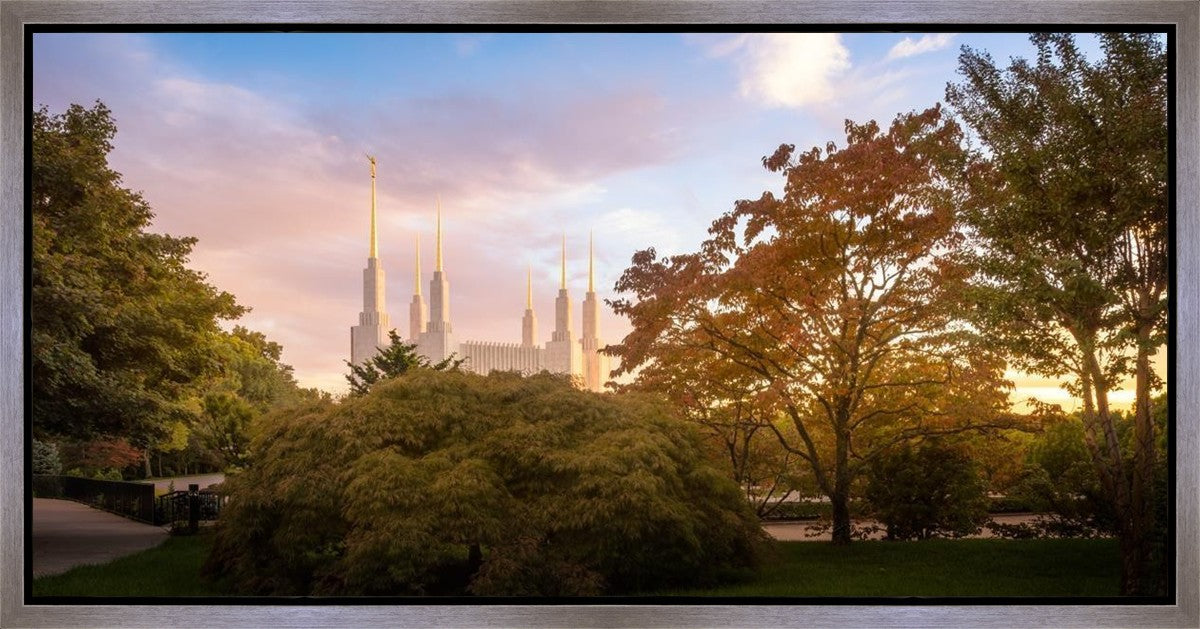 Washington DC Sunset Panorama Gallery Wrap