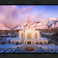 Ogden Winter Sunset Aerial