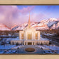 Ogden Winter Sunset Aerial