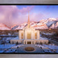 Ogden Winter Sunset Aerial