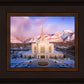 Ogden Winter Sunset Aerial