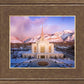 Ogden Winter Sunset Aerial