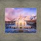 Ogden Winter Sunset Aerial