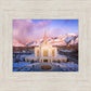 Ogden Winter Sunset Aerial