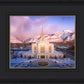 Ogden Winter Sunset Aerial