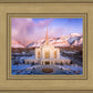 Ogden Winter Sunset Aerial