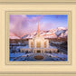 Ogden Winter Sunset Aerial