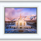 Ogden Winter Sunset Aerial