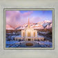 Ogden Winter Sunset Aerial