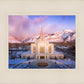 Ogden Winter Sunset Aerial