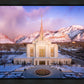 Ogden Winter Sunset Aerial