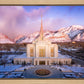 Ogden Winter Sunset Aerial