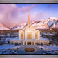 Ogden Winter Sunset Aerial