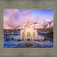 Ogden Winter Sunset Aerial