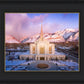 Ogden Winter Sunset Aerial