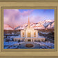 Ogden Winter Sunset Aerial