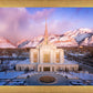 Ogden Winter Sunset Aerial