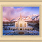 Ogden Winter Sunset Aerial