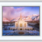 Ogden Winter Sunset Aerial