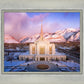 Ogden Winter Sunset Aerial
