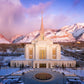 Ogden Winter Sunset Aerial