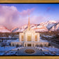 Ogden Winter Sunset Aerial
