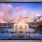 Ogden Winter Sunset Aerial