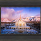 Ogden Winter Sunset Aerial