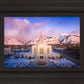 Ogden Winter Sunset Aerial