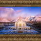 Ogden Winter Sunset Aerial